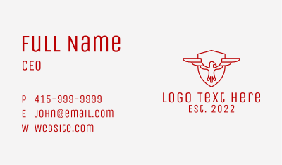 Red Falcon Insurance  Business Card Image Preview
