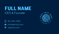 Wave Yarn Ball Business Card