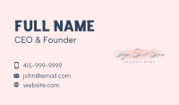 Elegant Stylist Wordmark Business Card