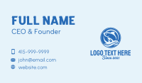 Blue Wave Fish  Business Card Design