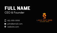 Royalty Crown Letter S Business Card Design