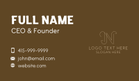 Geometric Business Letter N Business Card