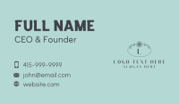 Natural Flower Boutique Business Card Design