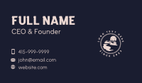 Moon River Forest Emblem Business Card Design