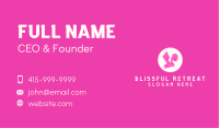 Pinky Funky Letter V Business Card