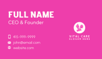 Pinky Funky Letter V Business Card Image Preview