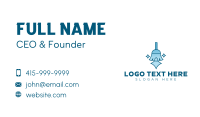 Cleaning Broom Tool Business Card Design
