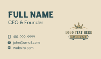 Generic Crown Agency Business Card