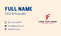 Fast Courier Logistics Business Card