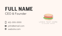 Fun Sandwich Bar Business Card