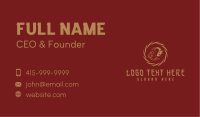 Golden Chinese Fish Business Card