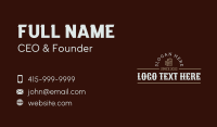 Masculine Beer Wordmark Business Card Design