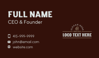 Masculine Beer Wordmark Business Card