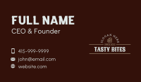 Masculine Beer Wordmark Business Card