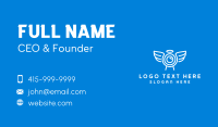 Minimalist Angel Camera Business Card