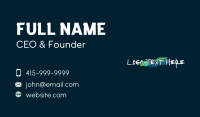 Graffiti Mural Paint Wordmark  Business Card