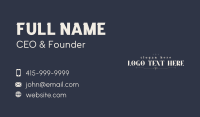 Beauty Sparkle Wordmark Business Card