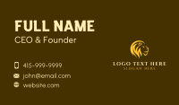 Yellow Lion Safari Business Card Design