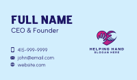 Helping Hand Heart Business Card Image Preview