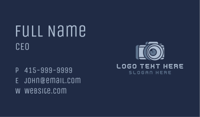 Digital Camera Photography Business Card