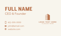 House Brick Construction Business Card