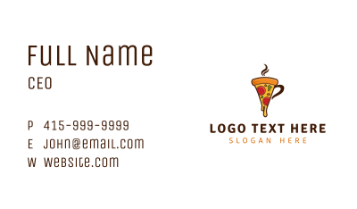 Pizza Mug Restaurant Business Card