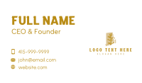 Rhode Island Flower Goldenrod Business Card Design