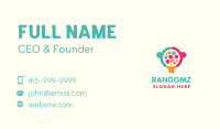 Colorful Community Group Business Card Design