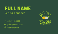 Herbal Medicine Capsule  Business Card Image Preview