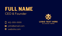 Letter X Diamond Business Card Design