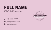 Generic Feminine Watercolor  Business Card Design