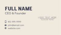 Corporate Generic Business Business Card