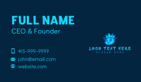 Crown Smiley Graffiti Business Card