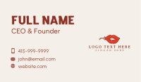 Sexy Hot Lips Business Card