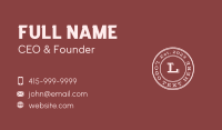 Department Business Card example 2