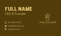Yellow Beer Bucket  Business Card