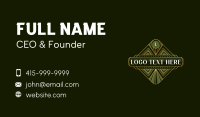 Luxury Art Deco Hotel Business Card