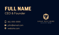 Luxury Floral Ornament Business Card Design