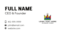 Colorful Buffoon Crown Business Card