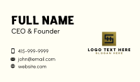 Gold Luxe Letter S Business Card
