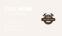 Hammer Business Card example 1