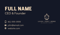 Fancy Shield Crest Lettermark  Business Card Design