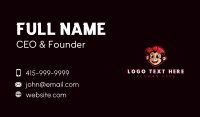 Monkey Cap Mascot Business Card Design