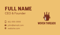 Brown Beer Bucket Business Card Image Preview