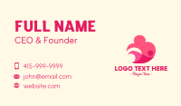 Pink Human Cloud Business Card