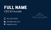 Divine Halo Wings Business Card Design