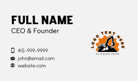 Excavation Mining Construction Business Card