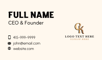 Luxury Letter C & K  Business Card Design