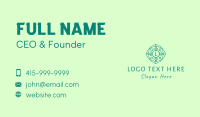 Green Eco Letter Business Card Design