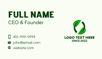 3D Leaf Gardening  Business Card Design